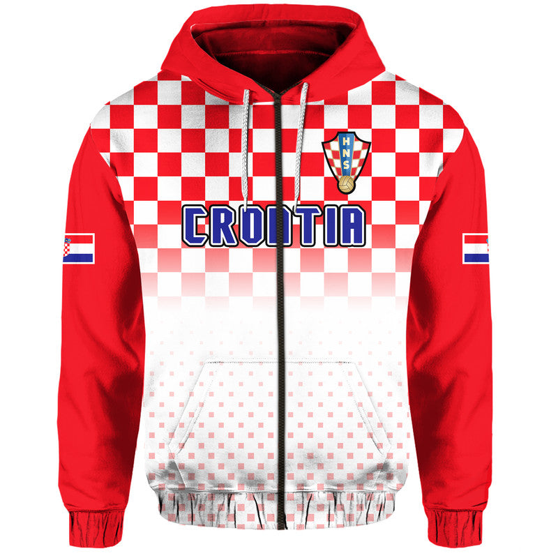Croatia Hrvatska Hoodie Football Vibe - Wonder Print Shop