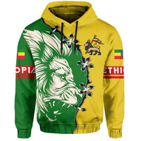 Ethiopia Hoodie Lion Of Judah Cinch Style - Wonder Print Shop