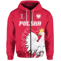 Custom Poland Football Coat of Arms No1 Hoodie - Wonder Print Shop