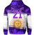 Custom Argentina Sol de Mayo La Albiceleste Flag Style Hoodie Purple - Wonder Print Shop