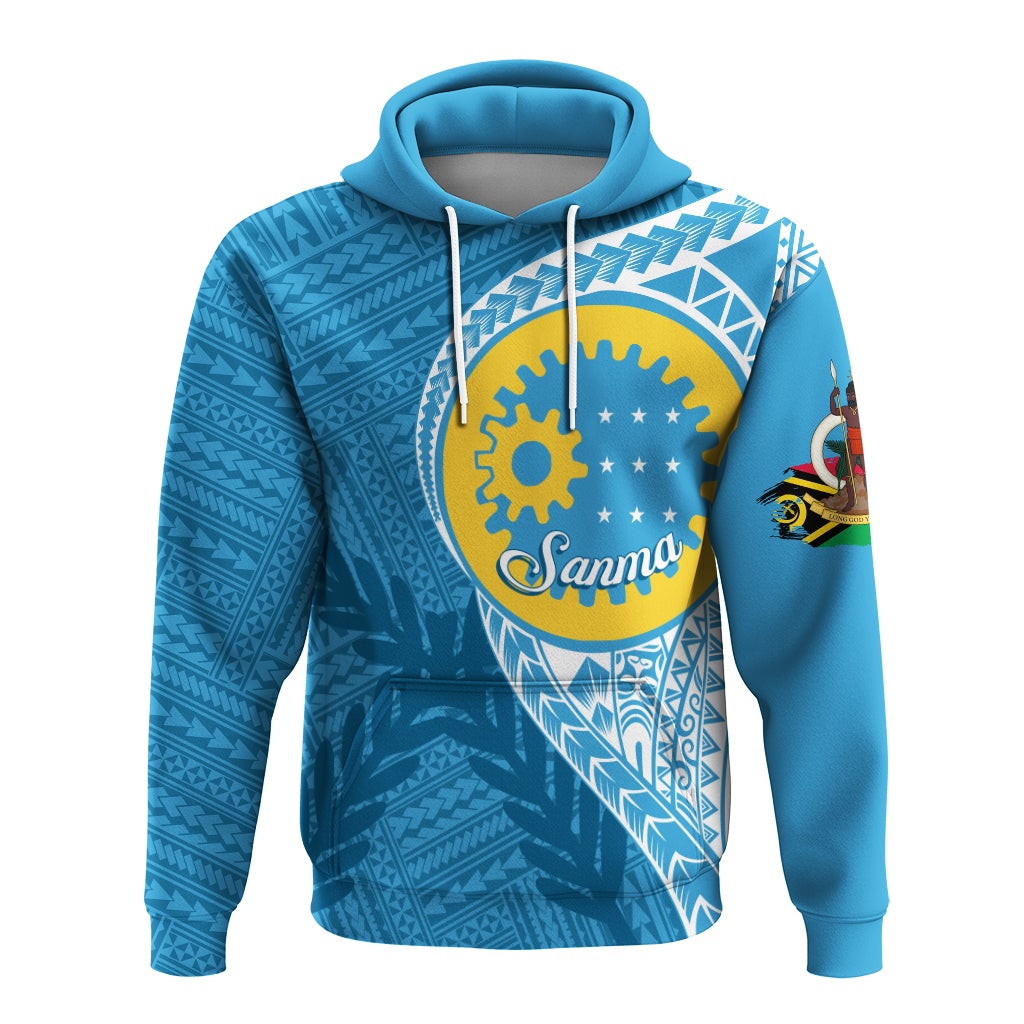 Custom Vanuatu Sanma Province Hoodie Sanma Emblem - Wonder Print Shop