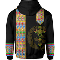 Habesha Tilet Pattern Hoodie Eritrea Emblem - Wonder Print Shop