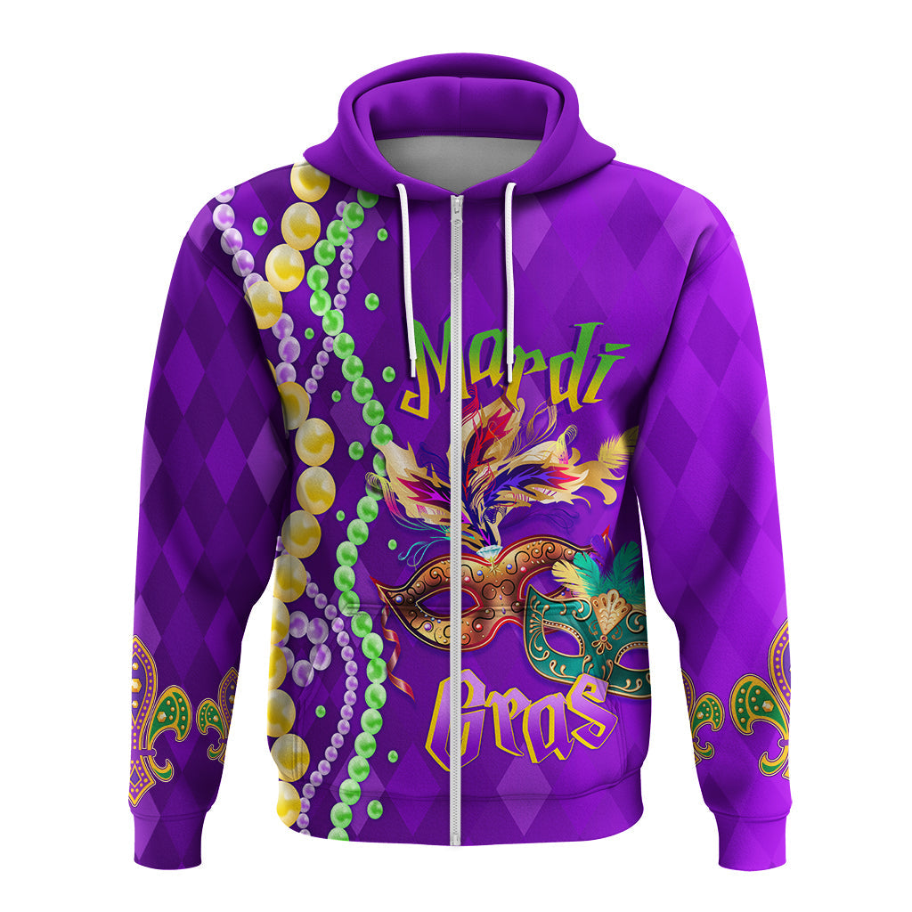 Hoodie Beads And Bling Its A Mardi Gras Thing - Wonder Print Shop