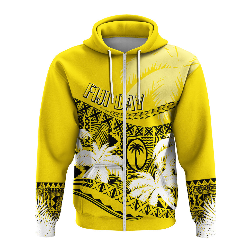 Custom Fiji Day Hoodie Flying Fijians Masi Kesa Style - Gold - Wonder Print Shop