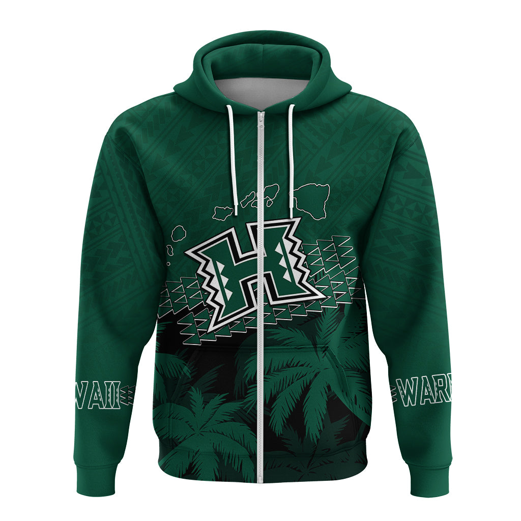 Custom Hawaii Rainbow Warriors Hoodie Laau Pama - Wonder Print Shop