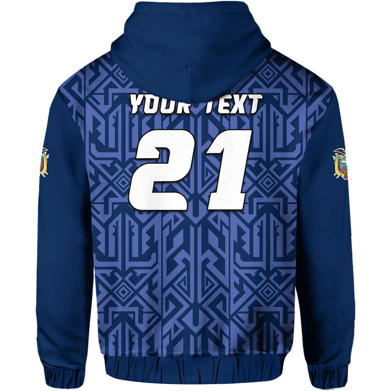 Custom Ecuador Football Hoodie La Tri - Wonder Print Shop
