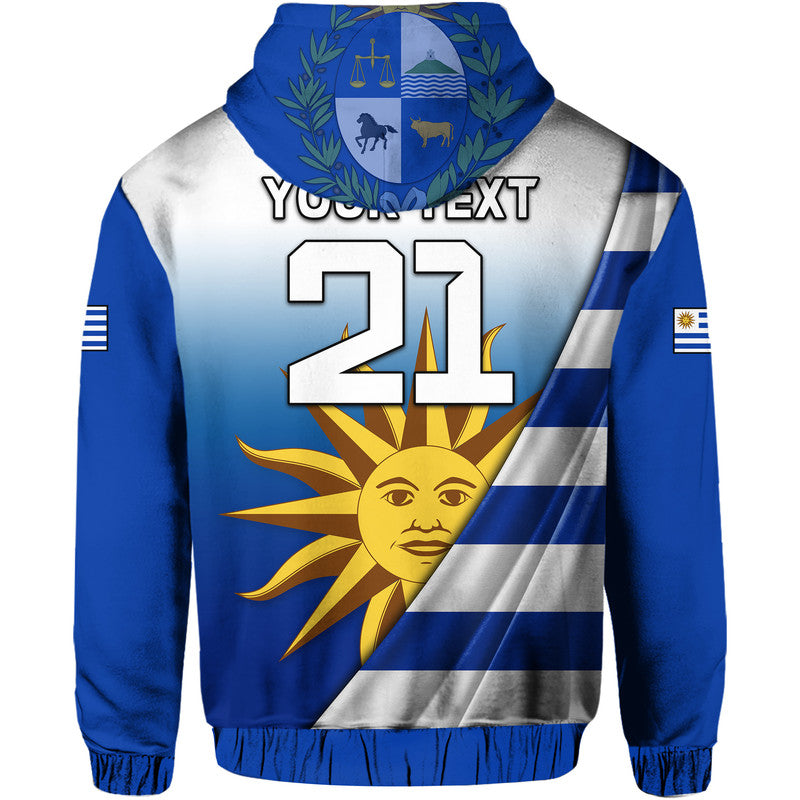 Custom Uruguay Football La Celeste World Cup Hoodie - Wonder Print Shop