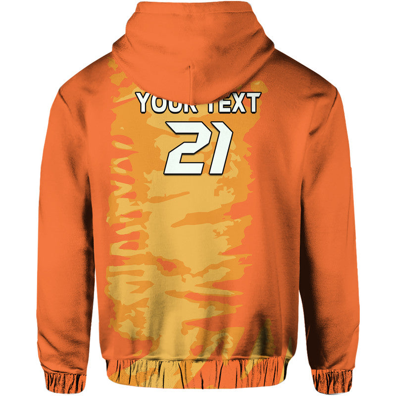 Custom Netherlands Football Oranje Sport Design Hoodie - Wonder Print Shop