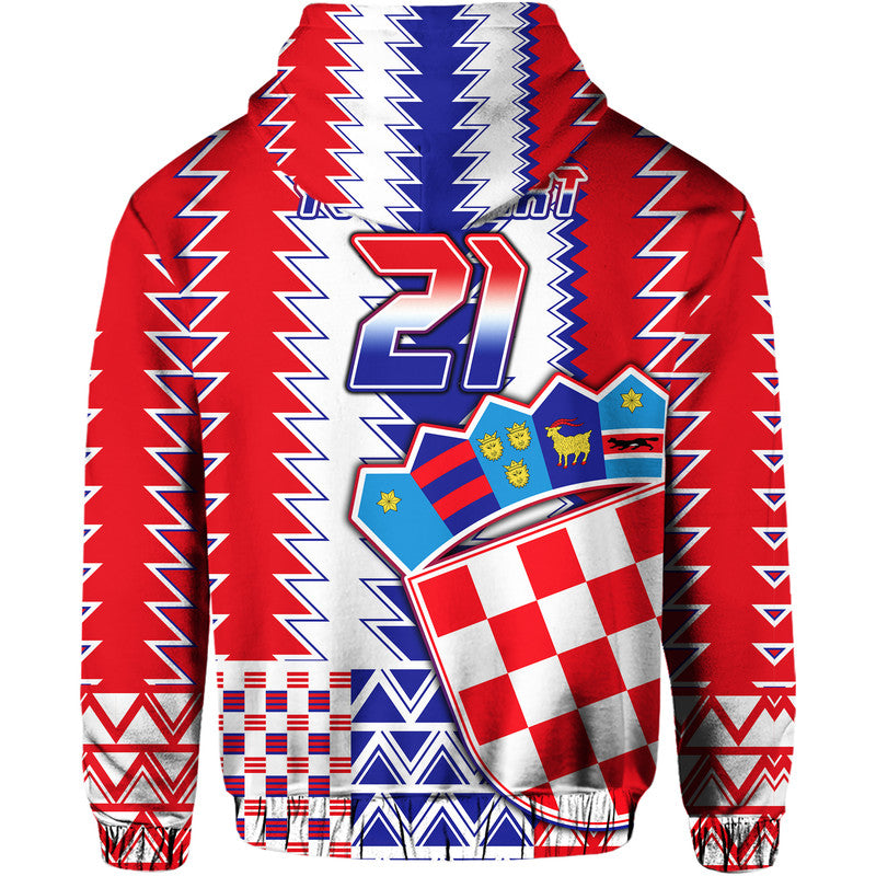 Custom Croatia Football Hoodie Sport Style - Wonder Print Shop