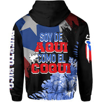 Puerto Rico Hoodie Soy De Aqui Como El Coqui - Wonder Print Shop