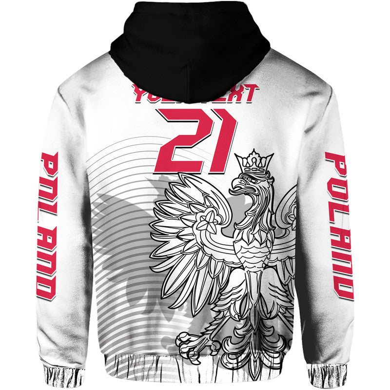 Custom Poland Football Eagles Sporty Style Hoodie - Wonder Print Shop