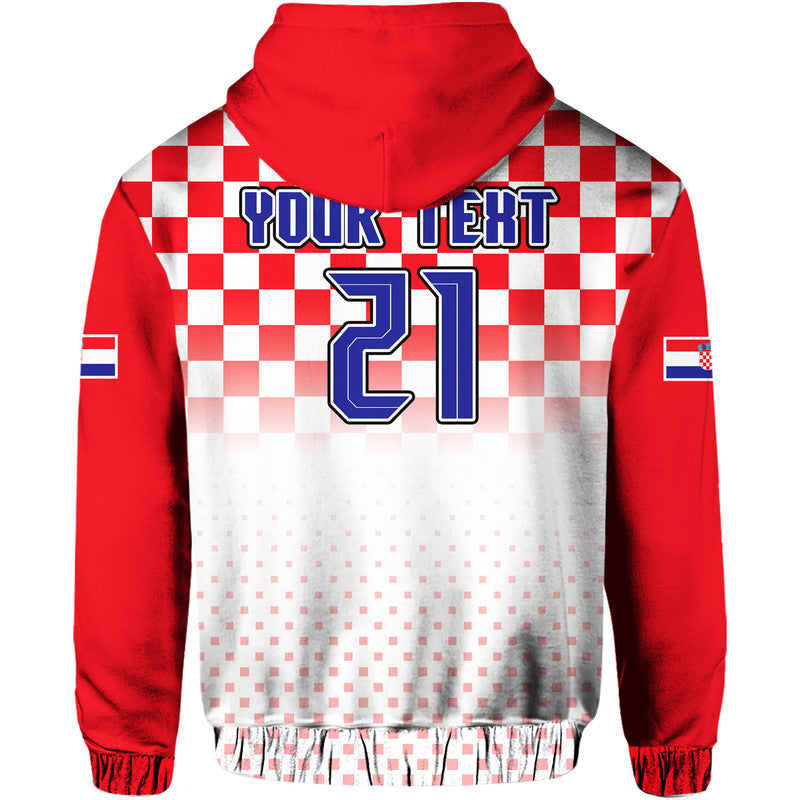 Custom Croatia Hrvatska Hoodie Football Vibe - Wonder Print Shop
