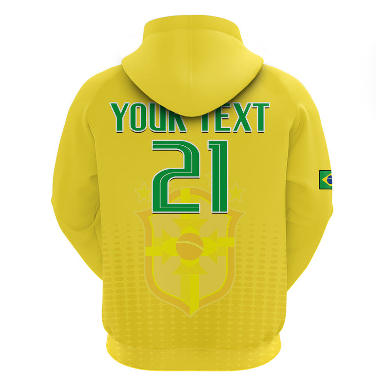 Custom Brazil Football Sub20 Champions South American Hoodie - Wonder Print Shop