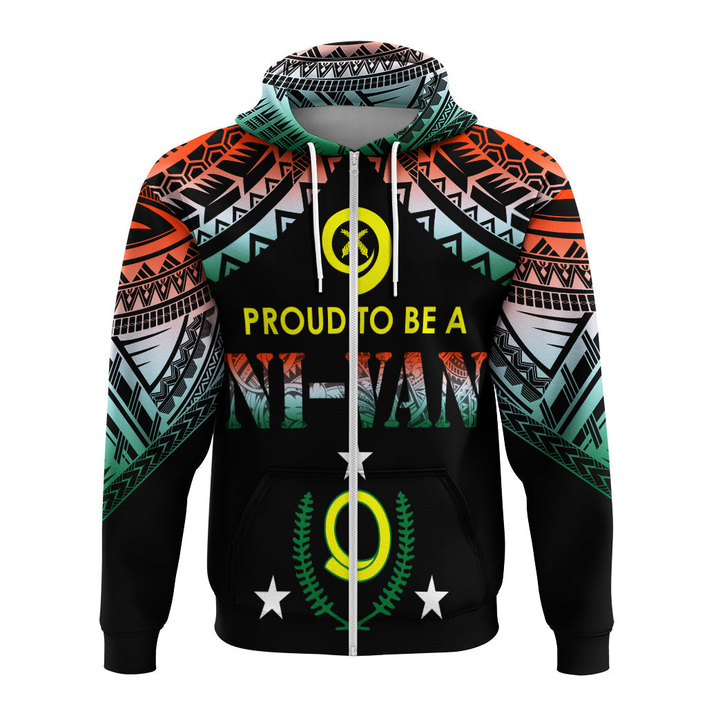 Vanuatu Proud To Be A Ni-Van - Polynesian Pattern Hoodie - Penama Province - Wonder Print Shop