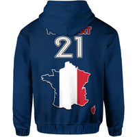 Custom France Hoodie Rooster Les Bleus Football - Wonder Print Shop