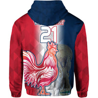 Custom France Football Hoodie Roosters Champions 2022 - Wonder Print Shop
