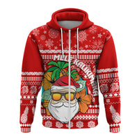 Hawaii Christmas Hoodie Mele Kalikimaka Tropical Santa - Wonder Print Shop