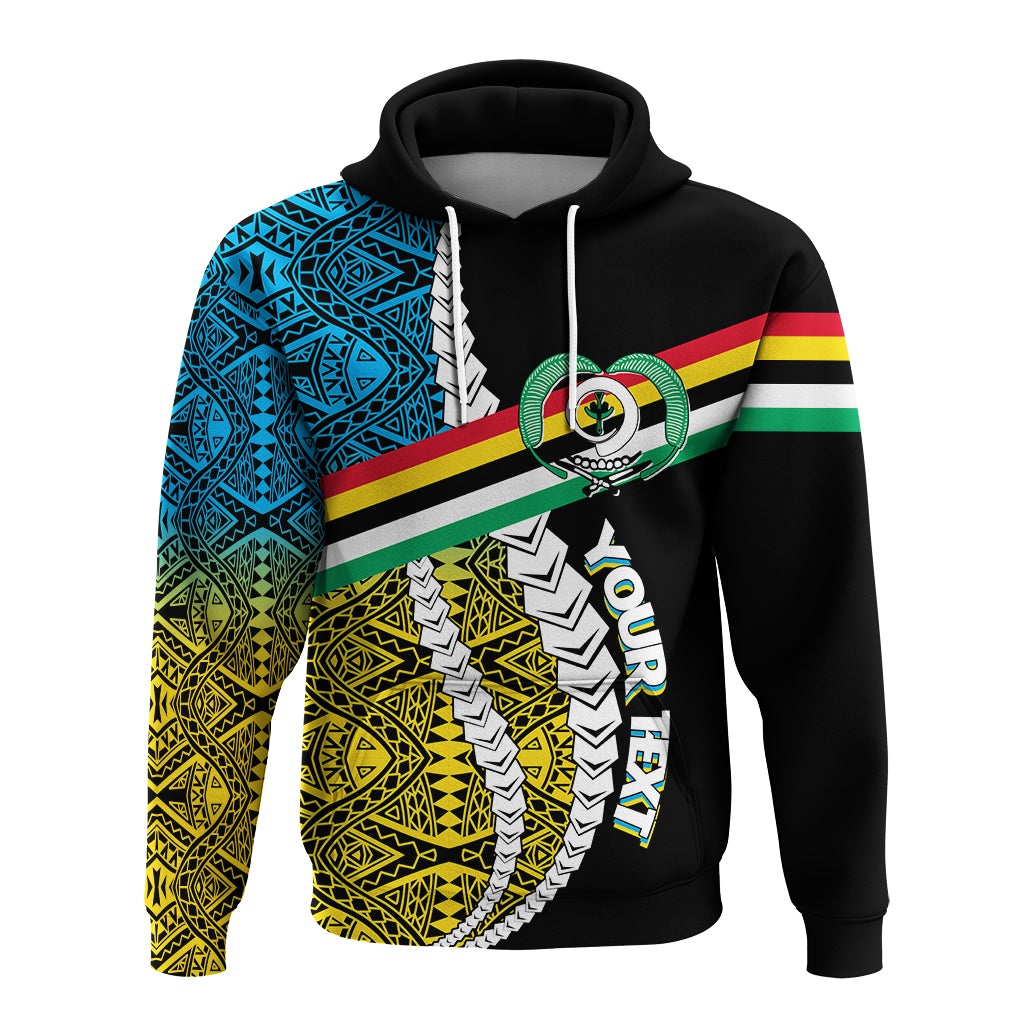 Custom Vanuatu Torba Province Hoodie Torba Flag Polynesian Pattern - Wonder Print Shop