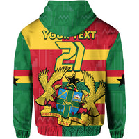 Custom Ghana Football Flag Color Mixed Kente Pattern Hoodie - Wonder Print Shop