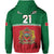 Custom Morocco Football Geometric Halftone Pattern Hoodie - Wonder Print Shop