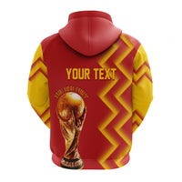 Custom Spain Football 2022 Hoodie The Red Fury - Wonder Print Shop