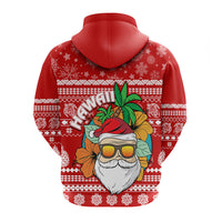 Hawaii Christmas Hoodie Mele Kalikimaka Tropical Santa - Wonder Print Shop