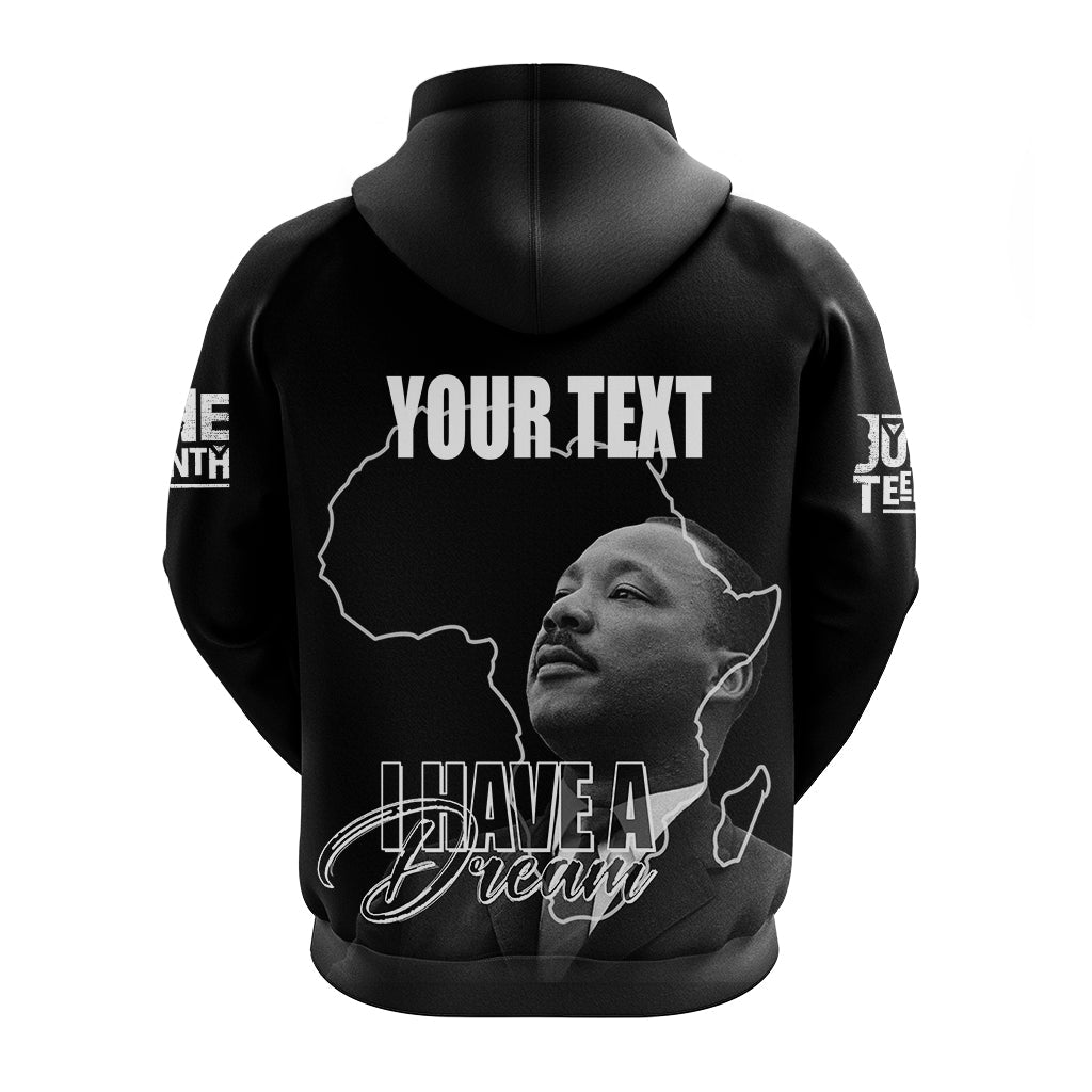 Juneteenth MLK Personalised Hoodie Freedom Day - Wonder Print Shop