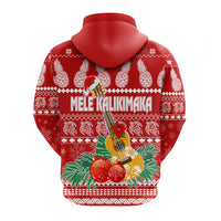 Hawaii Christmas Hoodie Mele Kalikimaka Ukulele - Wonder Print Shop