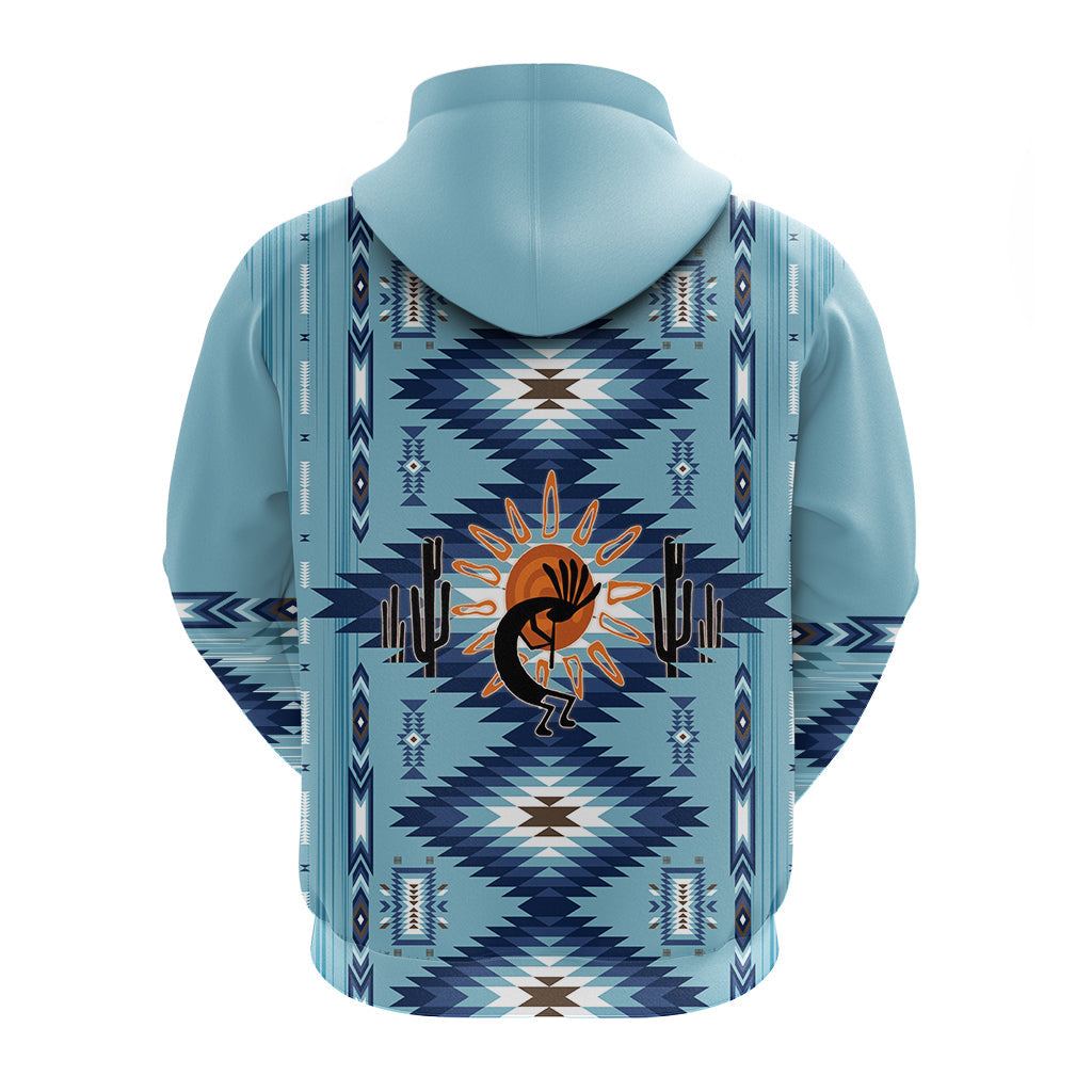 Native American Hoodie Kokopelli Mix Navajo Pattern - Wonder Print Shop