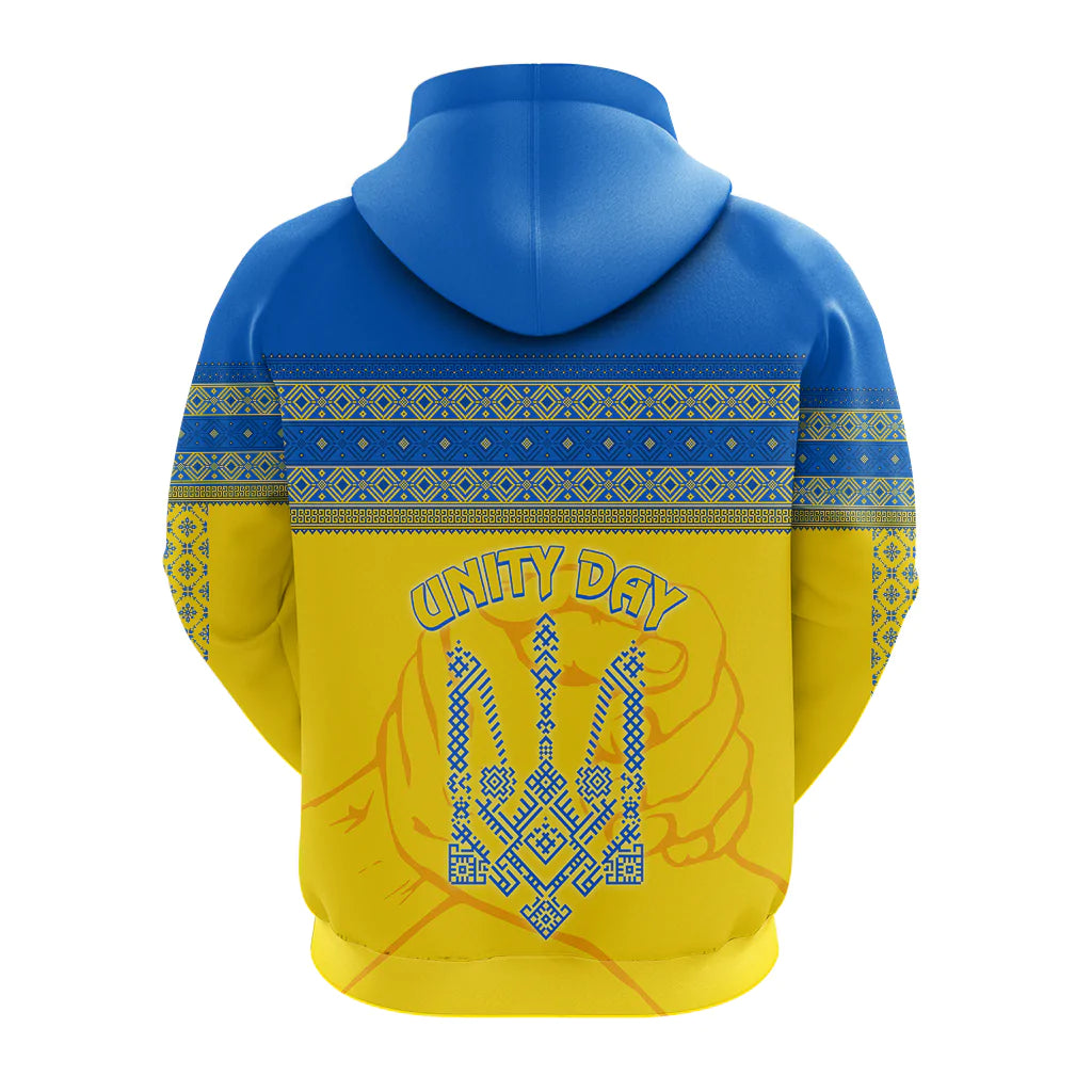 Ukraine Unity Day Hoodie Folk Style - Wonder Print Shop