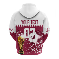 Custom Qatar Hoodie Football 2022 Sporty Vibes - Wonder Print Shop