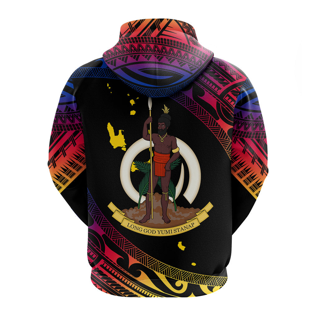Vanuatu Proud To Be A Ni-Van - Polynesian Pattern Hoodie - Torba Province - Wonder Print Shop