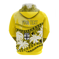 Custom Fiji Day Hoodie Flying Fijians Masi Kesa Style - Gold - Wonder Print Shop