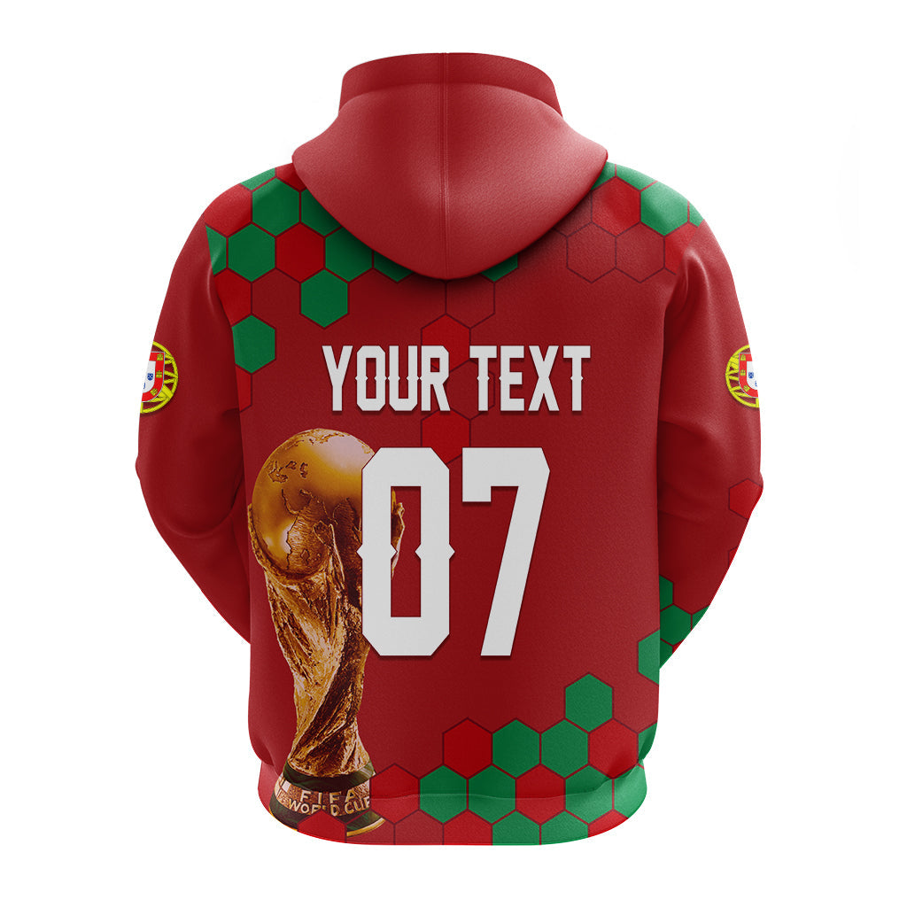 Custom Portugal Football 2022 Hoodie Portuguesa Selecao - Wonder Print Shop