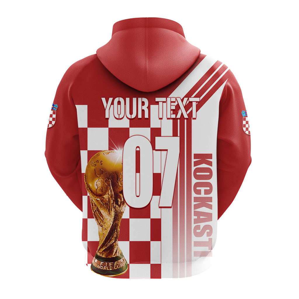 Custom Croatia Football 2022 Hoodie Kockasti - Wonder Print Shop
