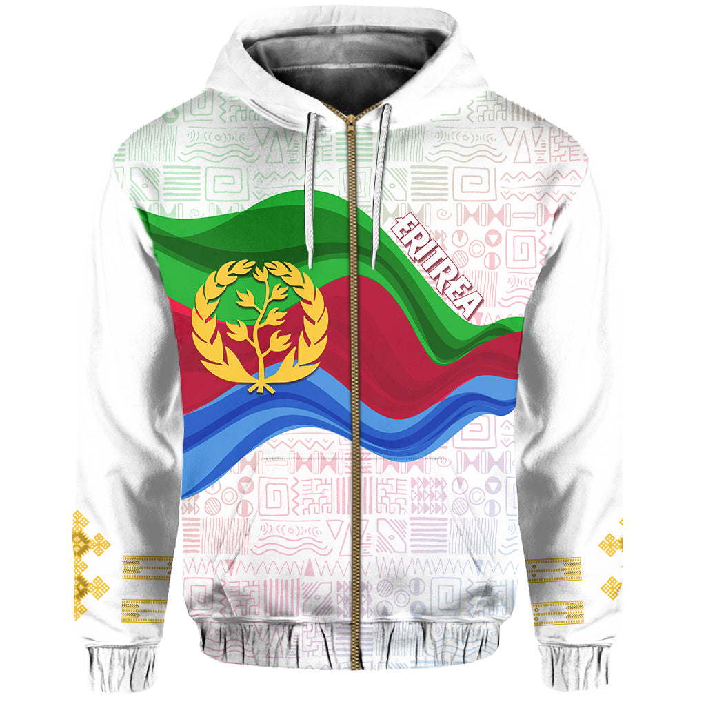 Eritrea Hoodie Independence Day Ethnic African Pattern White - Wonder Print Shop