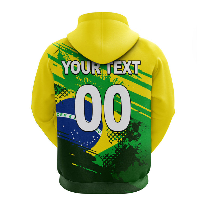 Custom Brazil World Cup Soccer Hoodie LT6 - Wonder Print Shop