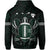 Polynesian Kakau Warrior Turtle American Football Map Of Hawaii Hoodie Black - Wonder Print Shop