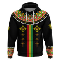 Ethiopia Cross Hoodie Geometric Ethnic - Wonder Print Shop