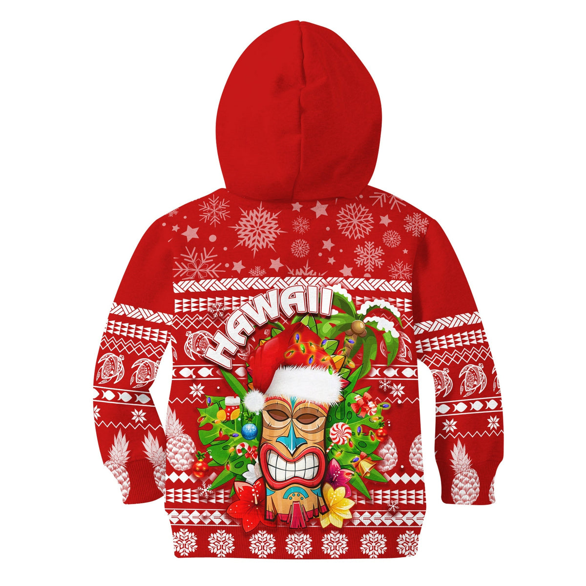 Hawaii Christmas Hoodie KID Mele Kalikimaka - Tiki - Wonder Print Shop