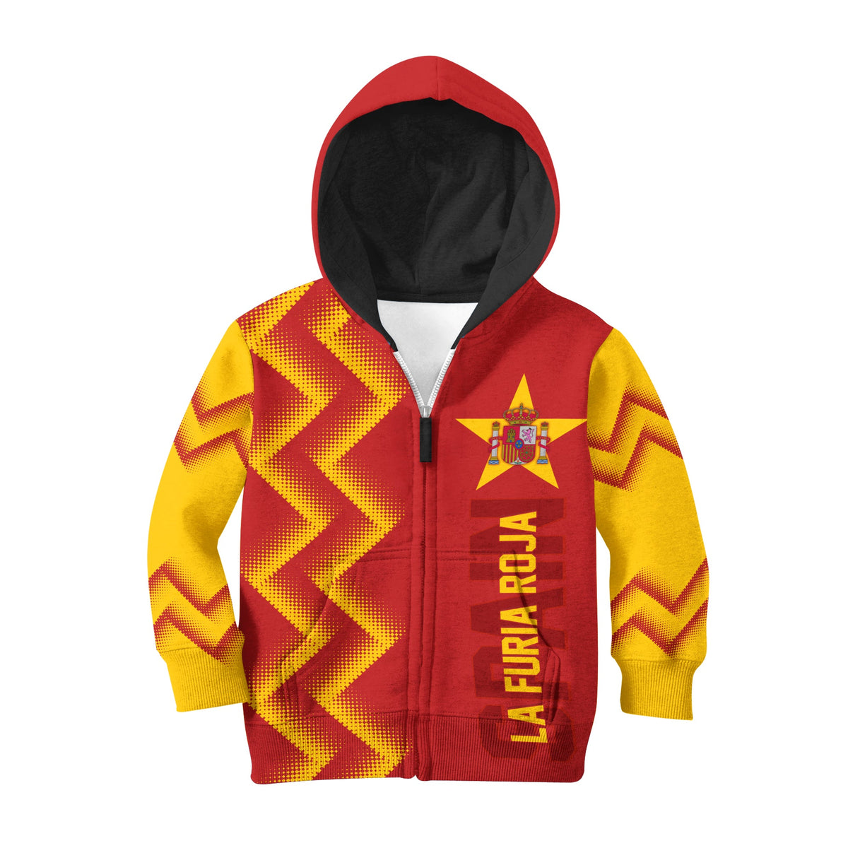 Personalised Spain World Cup 2022 Hoodie KID Movies Icons - The Slayers - Wonder Print Shop