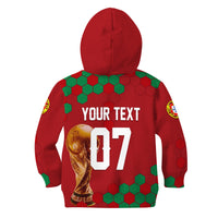 Personalised Portugal World Cup 2022 Hoodie KID Portuguesa Selecao - Wonder Print Shop