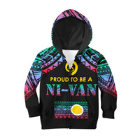 Vanuatu Proud To Be A Ni-Van - Polynesian Pattern KID Hoodie - Shefa Province - Wonder Print Shop