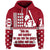 Custom Fathers Day Hoodie America Dad and Son Baseball Player Red No.1 - Wonder Print Shop