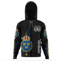 Custom Viking Sweden Flag and Map Gaiter Hoodies style Viking Geri and Freki RLT12 - Wonder Print Shop