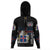 Custom Viking Iceland Flag and Map Gaiter Hoodie style Viking Geri and Freki RLT12 - Wonder Print Shop