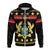African Hoodie Ghana Christmas Zip Hoodie - Wonder Print Shop