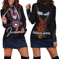 Juneteenth Dashiki Personalised Hoodie Dress Freedom United - Wonder Print Shop