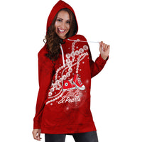 Womxn's History Month Hoodie Dress Chucks and Pearls Change The World - Wonder Print Shop