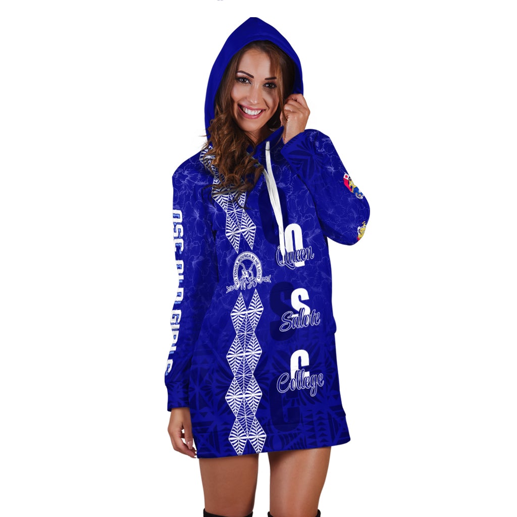 (Custom Personalize) Tonga Kolisi Kuini Salote Hibiscus Hoodie Dress QSC Old Girls - Wonder Print Shop